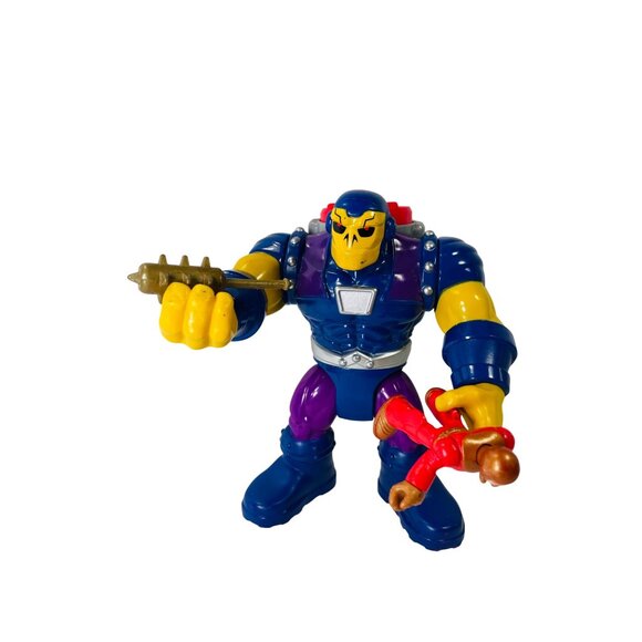 Dc Comics Imaginext 2017 Mongul Supervillain & Knight With Weapon Accessories - Picture 6 of 11